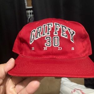 Vintage Ken Griffey Jr red SnapBack hat nwt